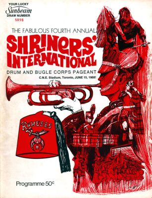 Cover from the 1968 Shriners Programme
Submitted by Randy Cochrane
Keywords: 1968