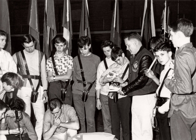 Don Daber with Toronto Optimists guard (1969)
Keywords: 1969 1968