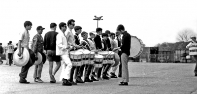 1969 Drumline with instructor, Scotty MacDonald
Photo submitted by Scotty MacDonald
Keywords: 1969