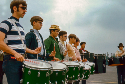 St Joe's drumline rehearsing (Batavia, 1969)
Photo by Don Daber
Keywords: 1969
