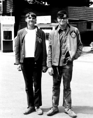 Randy Cochrane (left) and Doug Harrison  (1970)
Photo submitted by Randy Cochrane
Keywords: 1970