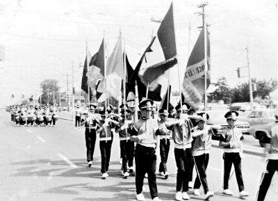 Optimist Cadets, Canada Day Parade (1970)
Photo submitted by Randy Cochrane
Keywords: 1970