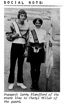 Larry Blandford and Cheryl Miller, engaged (1972)
Photo fro Green Capsule Comments
Keywords: 1972