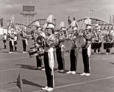 40 years ago! Toronto Optimists at the Nationals, Peter Byrne on soprano (Toronto, Sept 3, 1972)
Photo by Eric McConachie 
Keywords: 1972