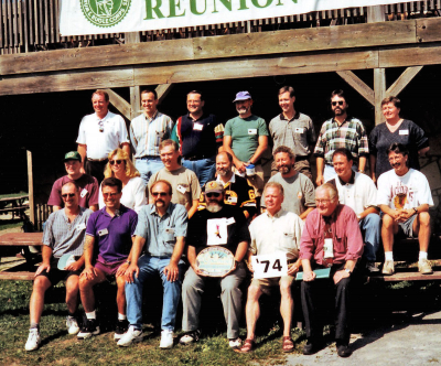 Members of the 1974 Optimists (1998 reunion)
Photo submitted by Randy Cochrane
Keywords: 1998 1974
