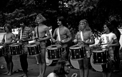 Tony Lidstone, Glenn Schofield, Mike O'Connor, Dave Phillips, Terry McCullough, Johanne Briere, Pat Irvine (bottom)
Photo taken by Bob Carell
Keywords: 1977
