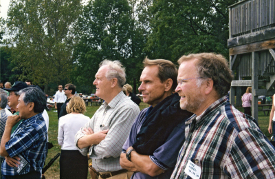 Ron Chong, George Tamaki, Ivor Bramley, Vic Kruklis, Mark Wicken (Optimists Reunion, 2003)
Submitted by Vern Johansson
Keywords: 2003