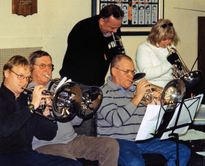 Calvin Johannson, Phil Hennings, Warren Mills, and other mellophones (January, 2003)
Keywords: 2003