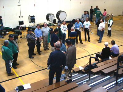 Optimists Alumni rehearsing (St Joe's Classic, 2005)
Keywords: 2005