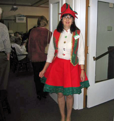 Jan Forsythe, our Elf, Christmas party (2006)
Photo submitted by Phil Hennings
Keywords: 2006