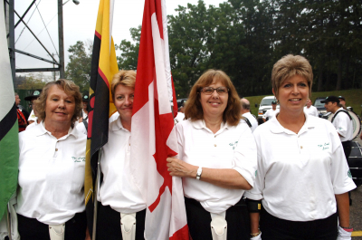 Guard members (Waterloo 2006)
(Left to right) Pat Cottrell, Debi LaPointe, Jan Forsythe, Glenda Tokiwa
Photo by Peter McCusker
Keywords: 2006