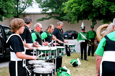 Optimists Alumni rehearsing, Canada Day parade (Cambridge, 2007)
Photo by Jan Burgess
Keywords: 2007