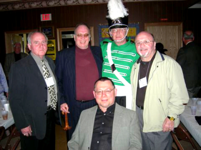 Optimists Alumni corps members (G.A.S., 2007)
L-R: Gord O'Halloran, John Parkinson, Joe Lasko (sitting) Brian Collingdon, John Petti
Photo by Jim Dwyer
Keywords: 2007