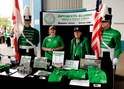 Promoting the Corps (Waterloo, 2007)
L-R: Frans Rood, Jan Burgess, Clare Reid, Dave Johns

Photo by Peter McCusker
Keywords: 2007