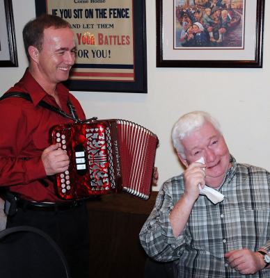 Doug Roblin and Jim Dwyer (Christmas 2008)
Photo by David Johns
Keywords: 2008