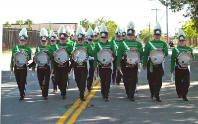 Marching to the stadium, Rochester (2008)
Photo by Frans Rood
Keywords: 2008