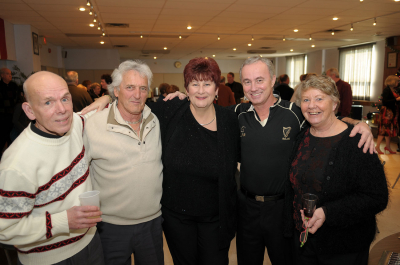 Al Miller, Warren Berger, Sue Robida, Doug Roblin, Patricia Cottrell (Christmas Social, 2009)
Photo by David Johns
Keywords: 2009