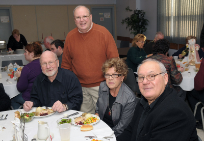 Barry Bell, Rick Robida, Pat Bell and Ed Finoro (Christmas Social, 2009)
Photo by David C. Johns
Keywords: 2009