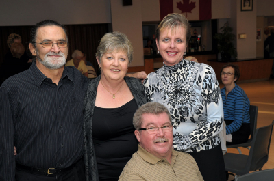 Ron & Jan Smith with Christie & Kevin Clancy (Christmas Social, 2009)
Photo by David Johns
Keywords: 2009