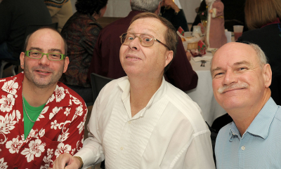 William Porquet, Dougie May and Rick Lang (Christmas Social, 2009)
Photo by David C. Johns
Keywords: 2009