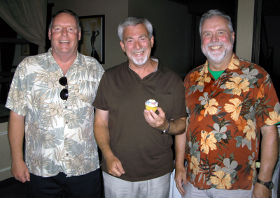 Ric Brown, Dave MacKinnon and Brian Hogan (Rochester, 2009)
Photo by David Johns
Keywords: 2009