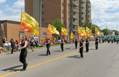 Northstar Guard leads the Optimists Alumni (Canada Day, Cambridge, 2010)
Photo by David Johns
Keywords: 2010
