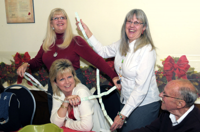 Judy, Glenda, Jan & Clare (Christmas Social, 2010)
Photo by David Johns
Keywords: 2010