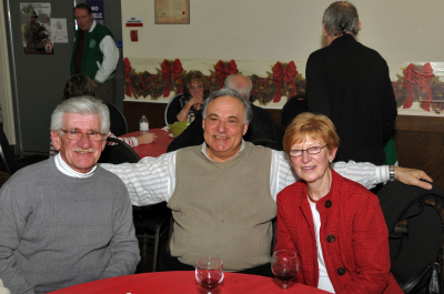 Gord Brown with Joe & Margaret Gianna (Christmas Social, 2010)
Photo by David Johns
Keywords: 2010