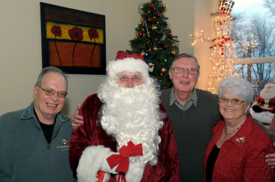 Parky, Santa, Phil & Betty (Christmas Social, 2010)
Photo by David Johns
Keywords: 2010