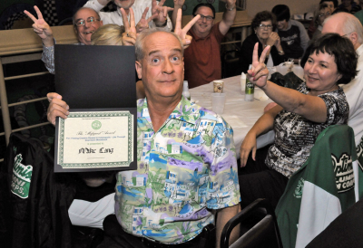 Mike Lang with his award (Rochester, 2010)
Photo by Dave Johns
Keywords: 2010
