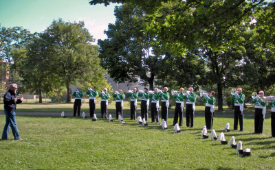 Optimists Alumni warming up before the show (Rochester, 2010)
Photo by Glenda Tokiwa
Keywords: 2010
