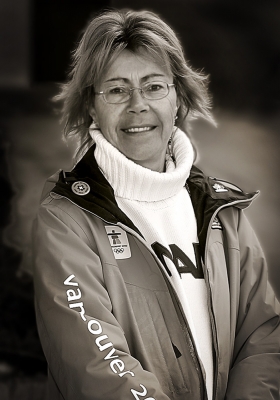 Carol Munro in her Olympics jacket (2010)
Photo by David Johns
Keywords: 2010