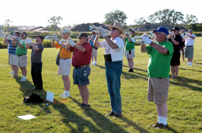 Optimists Alumni rehearsing (Michigan City, 2010)\
Photo by David Johns
Keywords: 2010