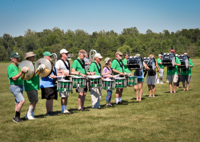 Optimists Alumni rehearsing (Michigan City, 2010)
Photo by David Johns
Keywords: 2010