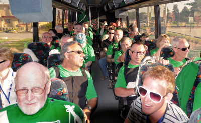 On the bus to the show (Michigan City, 2010)
Photo by David Johns
Keywords: 2010