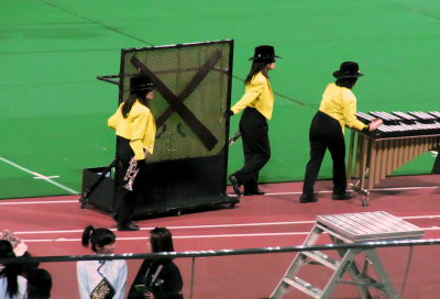 Jokers, with Kimiko on the left (Drum Corps Japan, 2010)
Keywords: 2010