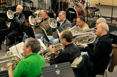 Rehearsing at St Mike's (2010)
Photo by David Johns
Keywords: 2010