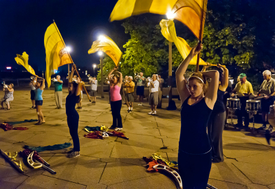 Optimists Alumni rehearsing with Northstar Colours (Rochester, DCA, 2011)
Photo by David Johns
Keywords: 2011