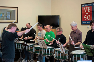 Optimists Alumni drumline rehearsing (Feb, 2011)
Photo by David Johns
Keywords: 2011