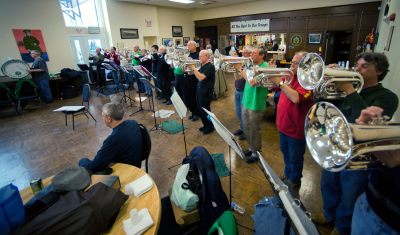 Optimists Alumni rehearsing (The Legion, 2011)
Photo by David Johns
Keywords: 2011
