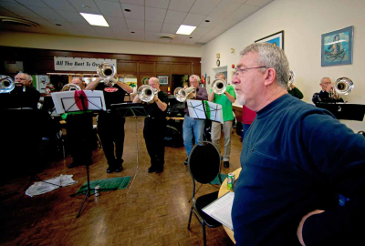 Optimists Alumni rehearsing (The Legion, 2011)
Photo by David Johns
Keywords: 2011