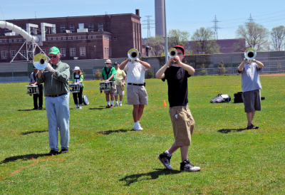 Optimists Alumni rehearsing at Keating Park (May, 2011)
Photo by Eric McConachie
Keywords: 2011