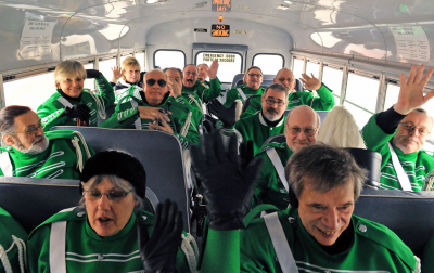 Optimists Alumni on the bus (St Pat's parade, 2011)
Photo by David Johns
Keywords: 2011