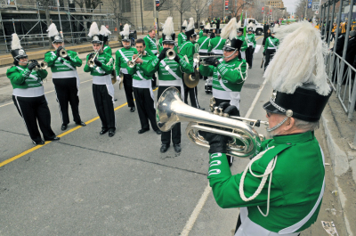Optimists Alumni warming up (Toronto St Pat's parade, 2011)
Photo by David Johns
Keywords: 2011