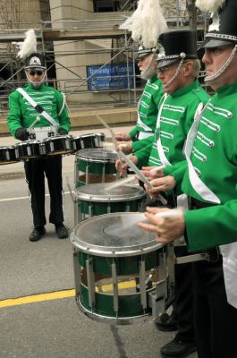 Optimists Alumni warming up (Toronto St Pat's parade, 2011)
Photo by David Johns
Keywords: 2011