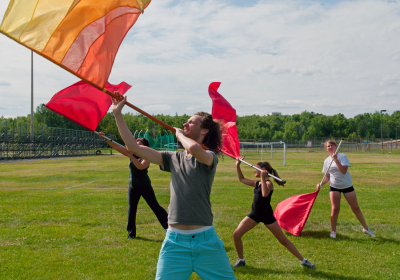 Northstar Colours and one of their instructors (Sudbury, 2011)
Photo by David Johns
Keywords: 2011