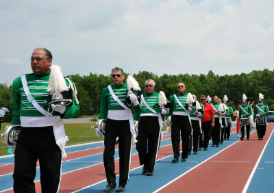 L-R: Brian Adam, Bill Kane, Brian Collingdon, Mike Lang...Optimists Alumni leaving the field (Sudbury, 2011)
Photo by Eric McConachie
Keywords: 2011