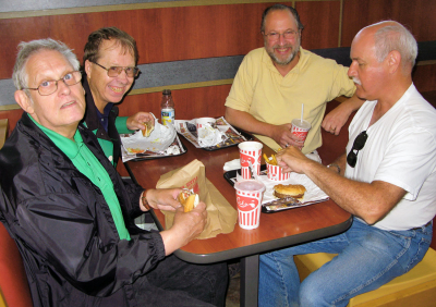 Eric McConachie, Dougie May, Roger Rafson and Rick Lang (Sudbury, 2011)
Photo by David Johns
Keywords: 2011