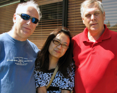 Bob Carell, Kimiko Yamada and Brian Byrne (August, 2011)
Photo by David Johns
Keywords: 2011
