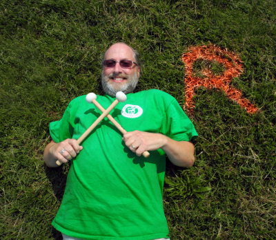 Roger Rafson in "R" marks the spot (Annapolis, 2012)
Photo by David Johns
Keywords: 2012
